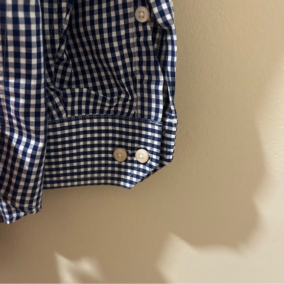 Ben Sherman Gingham Long Sleeve Button Down shirt blue size XL - Picture 4 of 6